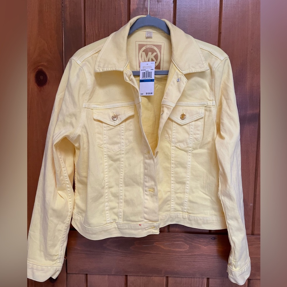 Michael Kors Lemon Yellow Denim Jacket